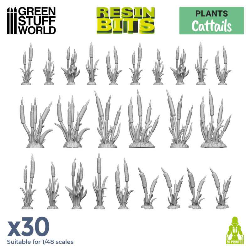 Cattails by Green Stuff World from their Resin Bits range