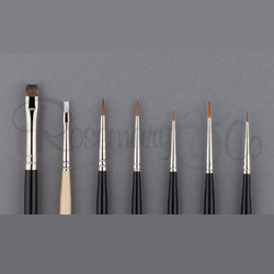 The Miniature Brush Set by Rosemary & Co. a line of 7 paint brushes