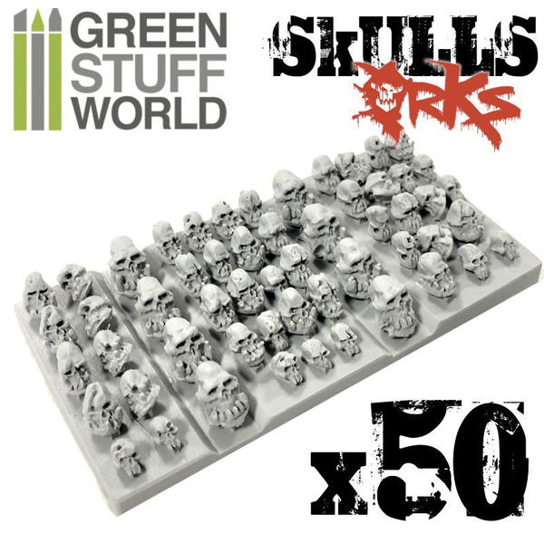Resin Ork Skulls by Green Stuff World 