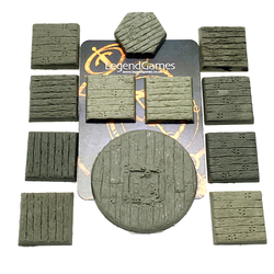 A pack of wooden plank effect bases for your miniatures by Legend Games