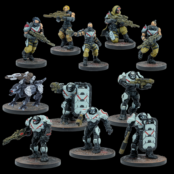 Deadzone Enforcer Insurgence Protocol Starter - MGDZE104 by mantic games, Sci-fi gaming figures