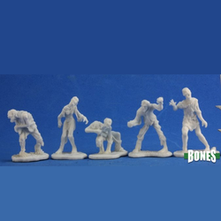 77342 - Zombies! x5 Figures (Reaper Bones)