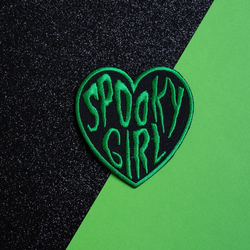 Spooky Girl Iron On Patch