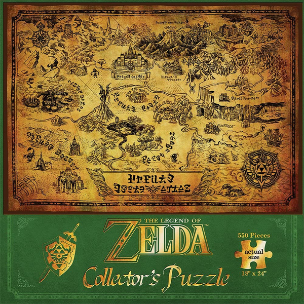 The Legend of Zelda Collectors Puzzle  550 Piece Puzzle box art 