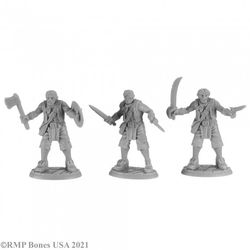 Reaper Miniatures 30042 -Build A Pirate. three pirate gaming figures 