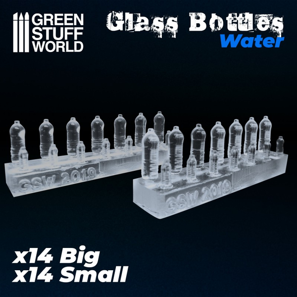 Transparent resin water bottles by Green Stuff World,
