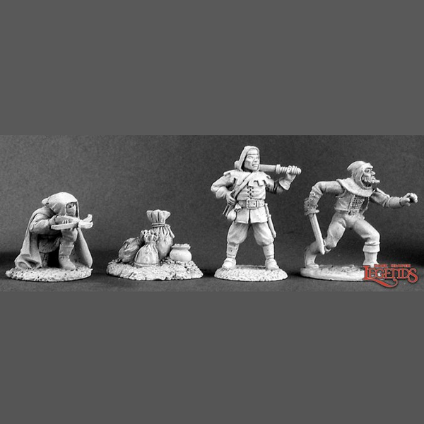 02677: Townsfolk IV: Bandits (4 Miniatures)