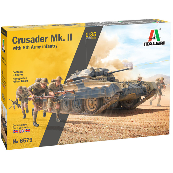 Crusader Mk. II with 8th Army Infantry - 1:35 - Italeri 