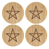 Kitchen Witch pentagram set of 4...
