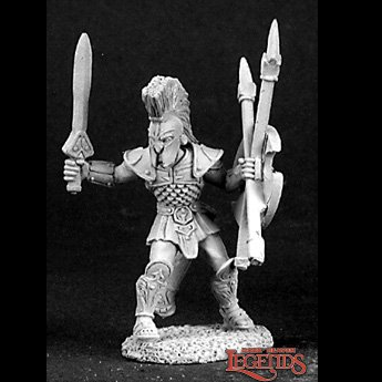Reaper Miniatures 03104 Urian, human fighter sculpted by Bobby Jackson for the dark heaven legends metal miniatures range.