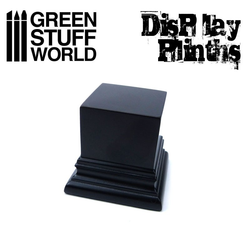 4cm Black Square Block Plinth - Green Stuff World