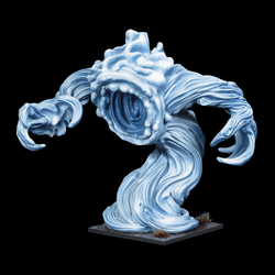 Resin air elemental miniature- This resin miniature has its arms slightly forward and claw like fingers stretched ready to attack