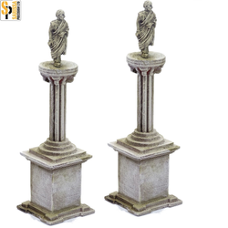 Statue Columns With Plinth Set - Sarissa - T040