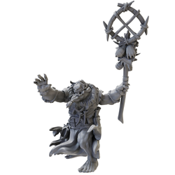 Ogre Warlock resin miniature for King of War