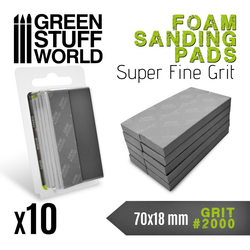 Super fine grit foam sanding pads number #2000 by Green Stuff World