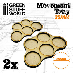 25mm Skirmish Movement Trays by Green Stuff World 