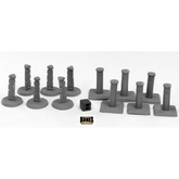 49004 - Bollards x12 (Bones Black)