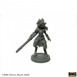reaper miniatures 44165 Faun Warrior - Bones Black