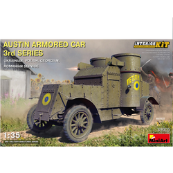 Austin Armoured Car 3rd Series scale model, box art 