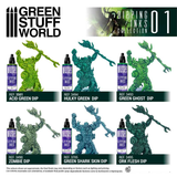 Dipping Inks Set 01 Green - Green Stuff World