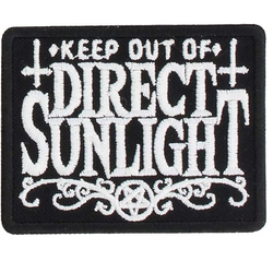 Keep Out Of Direct Sunlight Iron On Patch