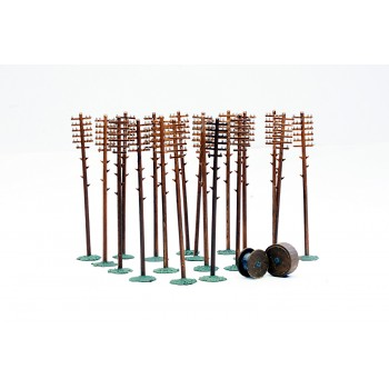 Telegraph Poles 20 Pack OO/HO Scale - Dapol Kitmaster