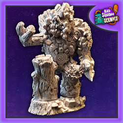 Nature Elemental by Bad Squiddo Games is sculpted by Ristul and would make a great elemental for your gaming table. Approximately 76mm from the toe to the top of its head and comes in four pieces. An earth elemental in a tree style made from resin. 
