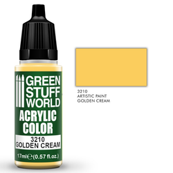 bottle of Paint. Golden Cream by Green Stuff World Acrylic Colour