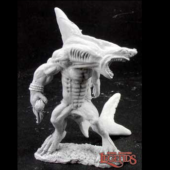 Reaper Miniatures dark heaven legends metal miniature 02890 Wereshark sculpted by Jason Wiebe