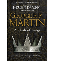 A Clash of Kings, book 2 of A Song Of Ice & Fire, a paperback by George R.R. Martin in which chaos reigns while pretenders to the Iron Throne of the Seven Kingdoms stake their claim and the cold winds rise.