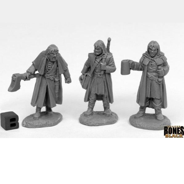 44016 - Dreadmere Mercenaries x3 (Bones Black)