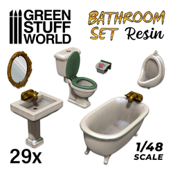 Resin Bathroom Set by Green Stuff World