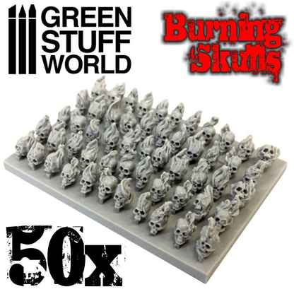 Resin Burning Skulls by Green Stuff World