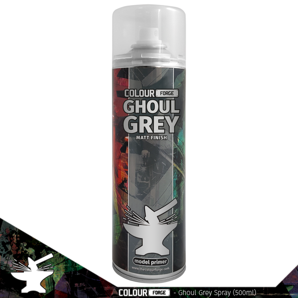 can of Ghoul Grey Spray Colour Forge Model Primer