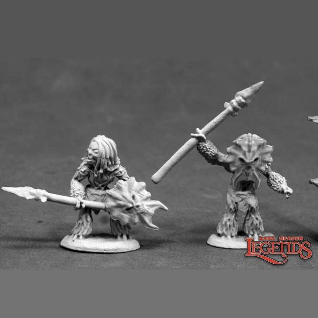 Reaper Miniatures 03833 Vegepygmies sculpted by Kevin Williams for the dark heaven legends metal miniatures range, these small plant people will look great on your gaming table.