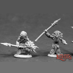 Reaper Miniatures 03833 Vegepygmies sculpted by Kevin Williams for the dark heaven legends metal miniatures range, these small plant people will look great on your gaming table.