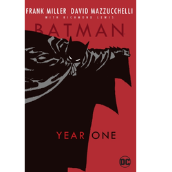 Batman: Year One a paperback graphic novel by Frank Miller and David Mazzucchelli. 