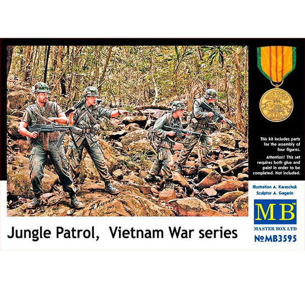 Jungle Patrol Vietnam War Series - 1:35 - Master Box