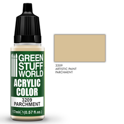 bottle of paint, Parchment by Green Stuff World Acrylic Colour