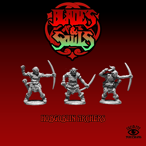 Hobgoblins Archers by Lucid Eye from their Blades & Souls range is a pack of three metal miniatures