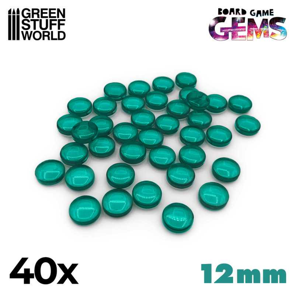Turquoise Board Game Gems by Green Stuff World