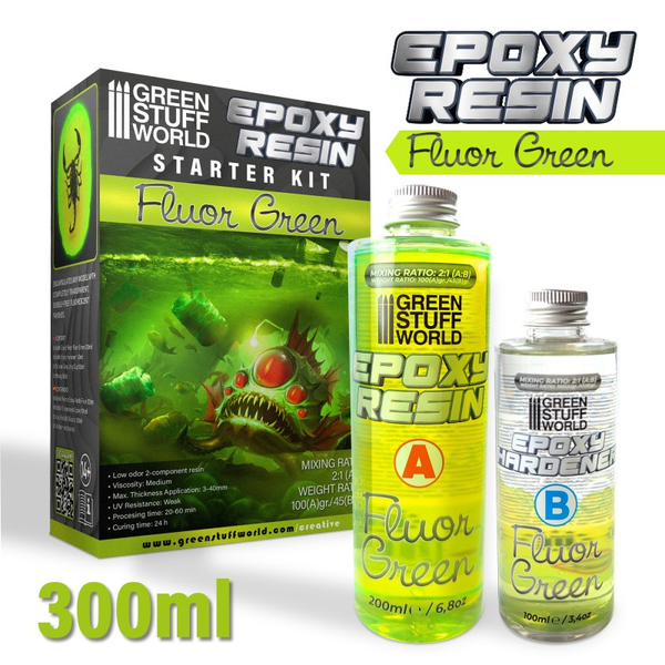 Fluor Green Epoxy Resin Starter Kit  - GSW