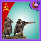 Female Soviet Sniper Team  in a ...