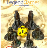 Cavern Stalagmites Set1 -Legend Games, painted and with a D20