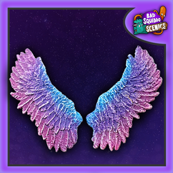 Feathery Wings for your conversion needs by Bad Squiddo Games, a pair of 28mm resin wings