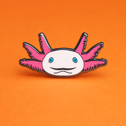 Axolotl Enamel Pin Badge