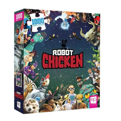 Robot Chicken It Was Only A Dream 1000 Piece Jigsaw Puzzle. Are you a Robot Chicken nerd, grab this puzzle featuring characters from the hit show on Cartoon Network and enjoy.