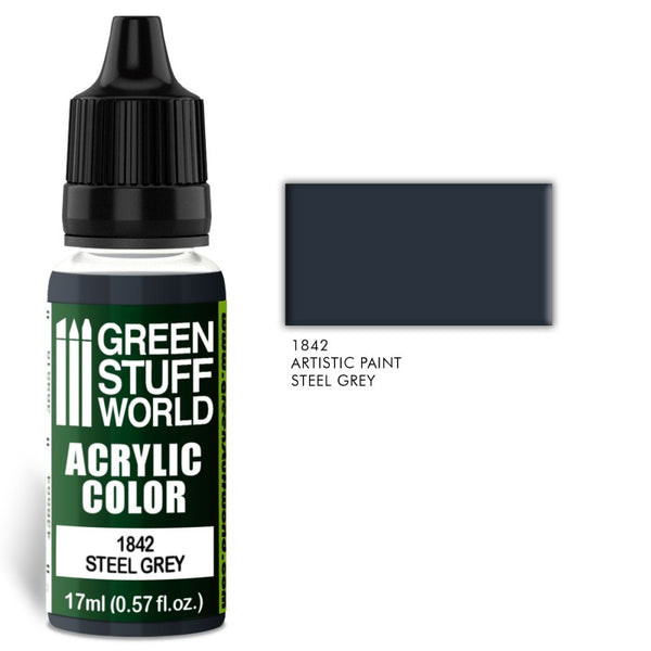 STEEL GREY -Acrylic Colour -1842- Green Stuff World