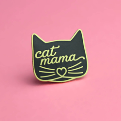 Cat Mama Enamel Pin Badge