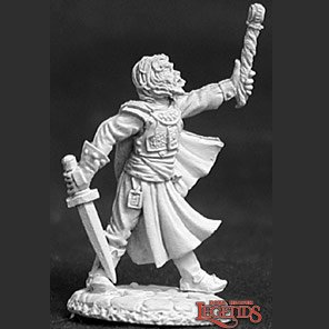 Reaper Miniatures dark heaven legends metal miniature 02642 Tuomas the Seeker sculpted by Bobby Jackson a human sorcerer